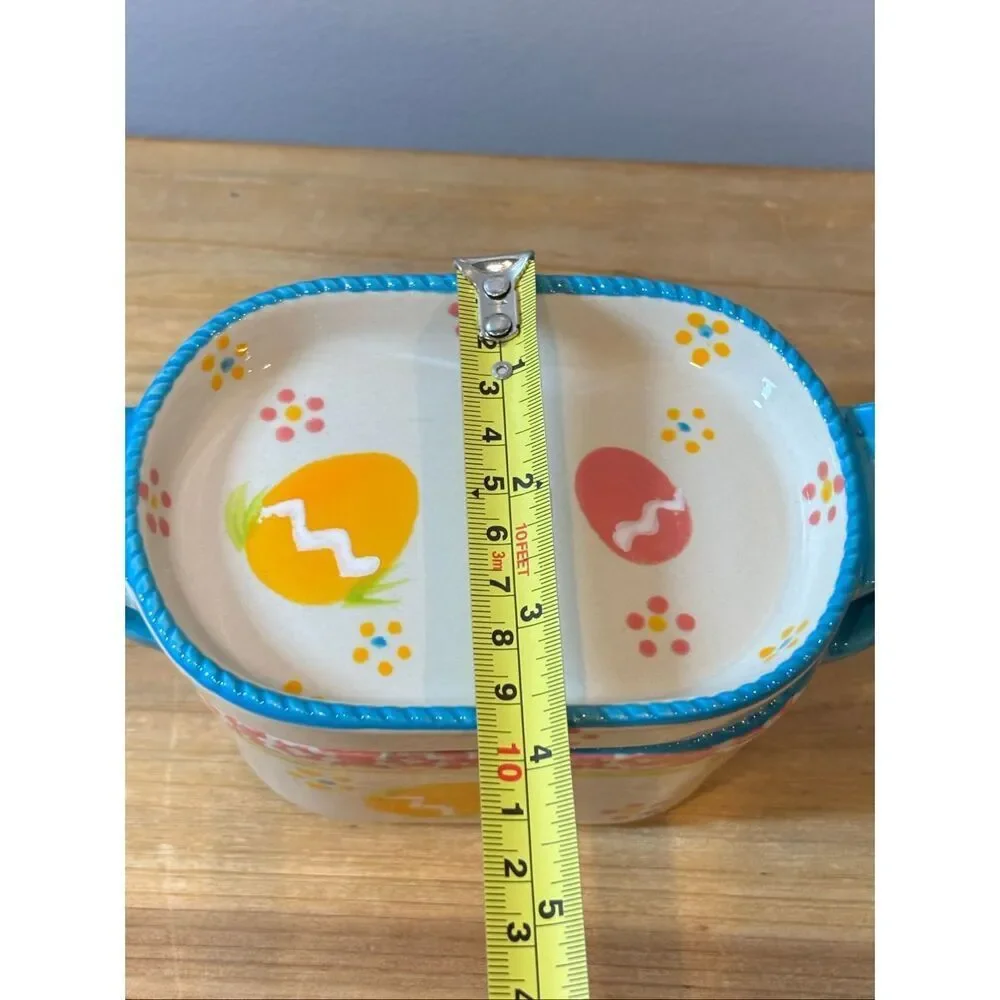 Temp-tations Easter Egg Hunt casserole baking dish w/lid 10oz